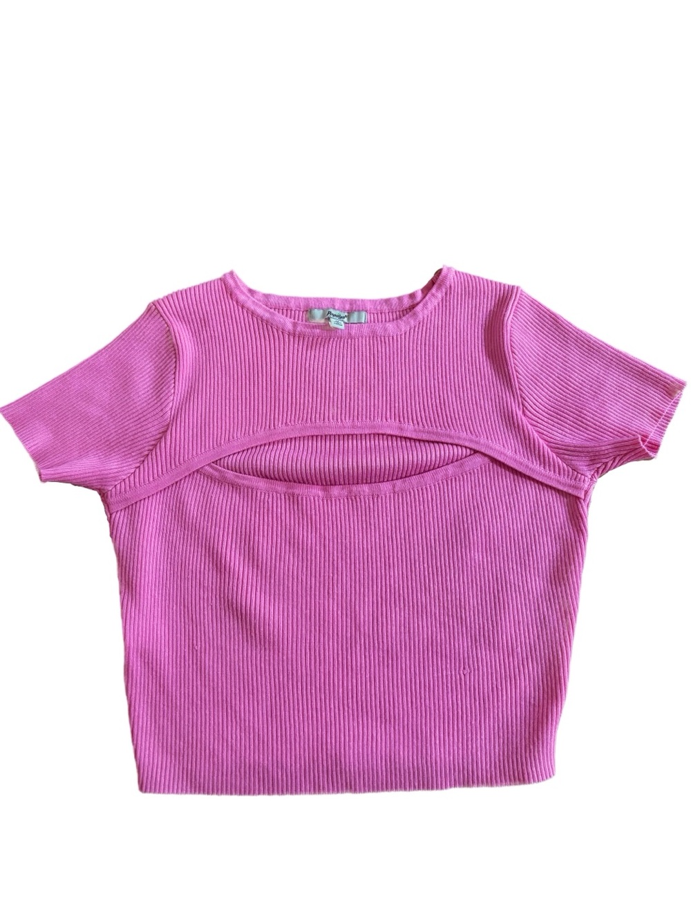 Pink cut out crop top Size M